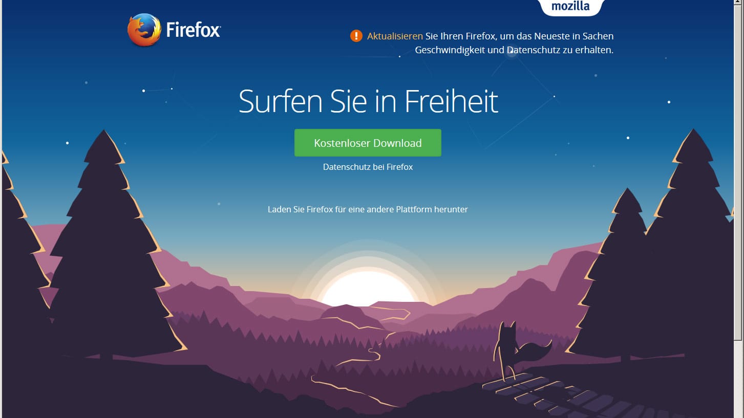 Browser-Dämmerung: Mozilla empfiehlt seinen Nutzern den Wechsel auf Windows 10.