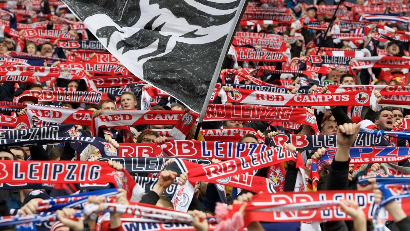 Fans von RB Leipzig.
