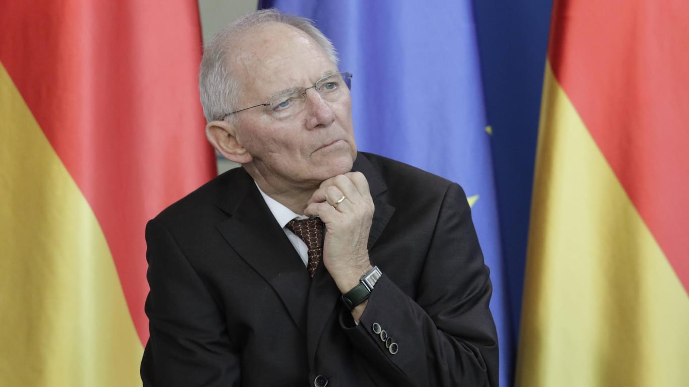 Bundesfinanzminister Wolfgang Schäuble im Bundeskanzleramt.