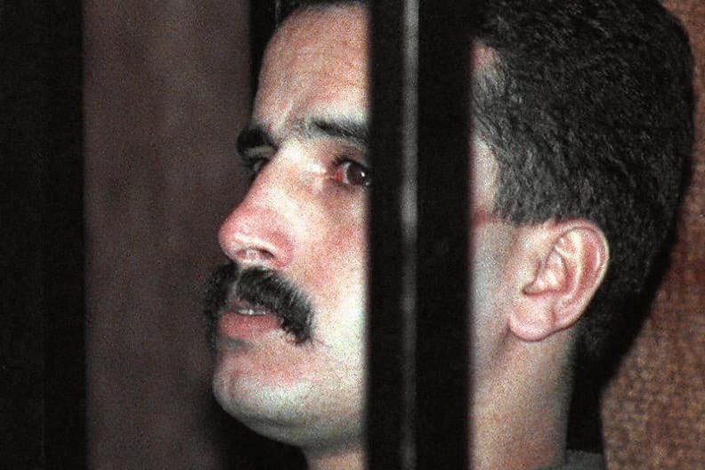 Der Soldat Ahmed al-Dakamseh bei seiner Verurteilung wegen Mordes.