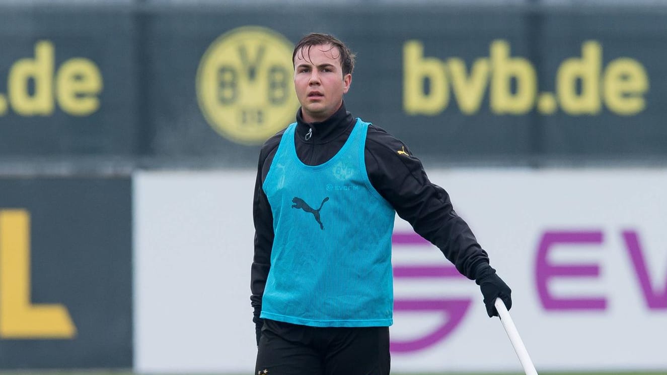 Mario Götze beim Training Anfang Februar.