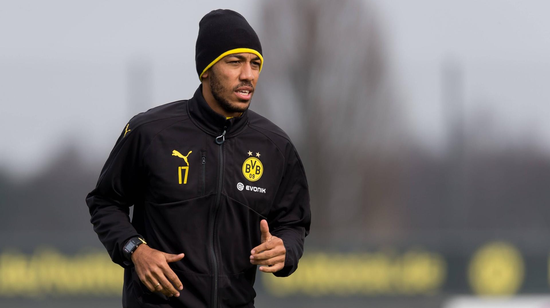 BVB-Knipser Pierre-Emerick Aubameyang beim Training. Sein Einsatz gegen Ingolstadt wackelt