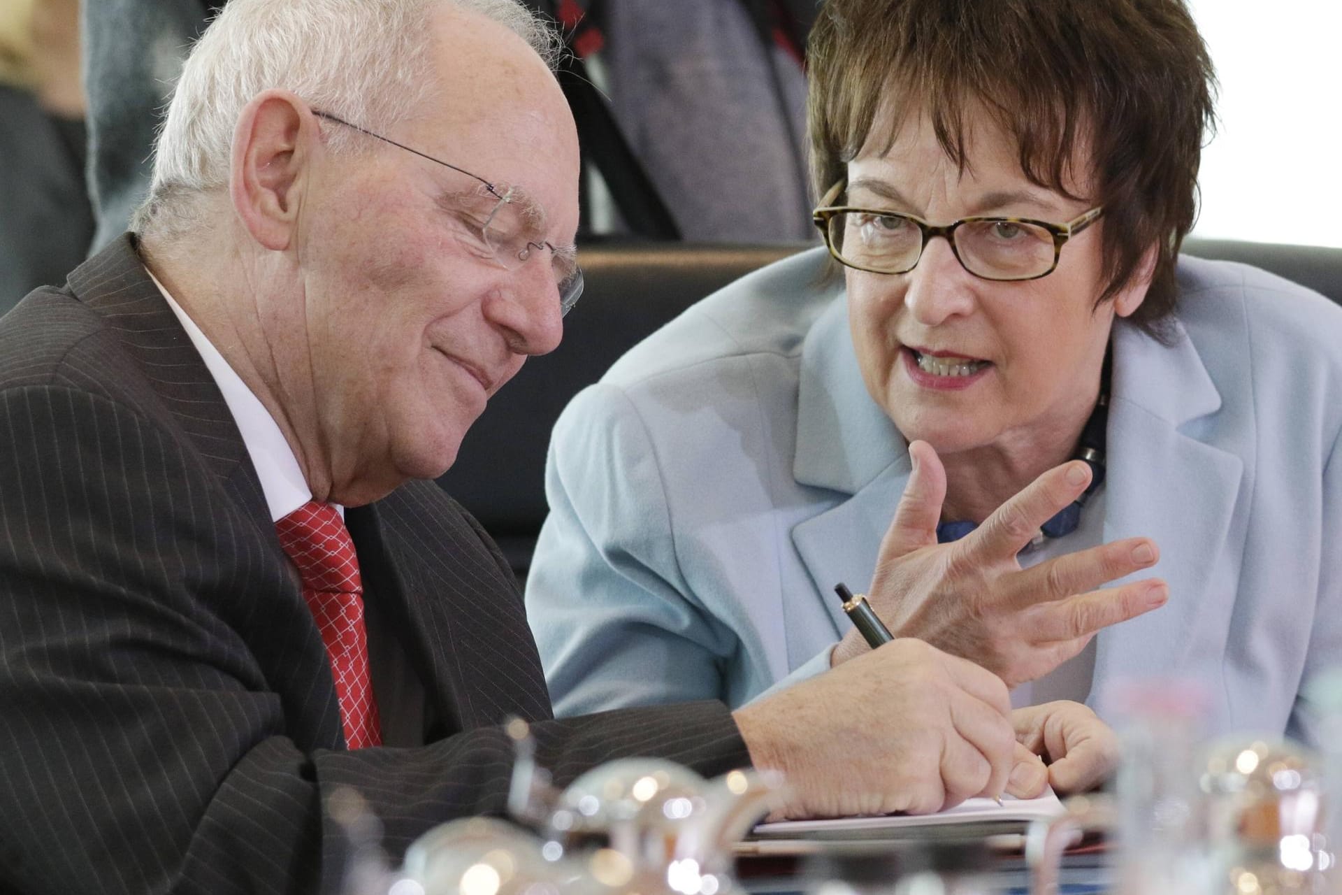 Wolfgang Schäuble und Brigitte Zypries.