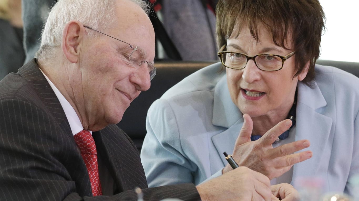 Wolfgang Schäuble und Brigitte Zypries.