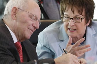 Wolfgang Schäuble und Brigitte Zypries.