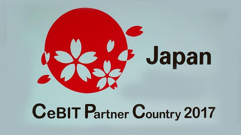 Das Logo zur CeBIT 2017 von Partnerland Japan