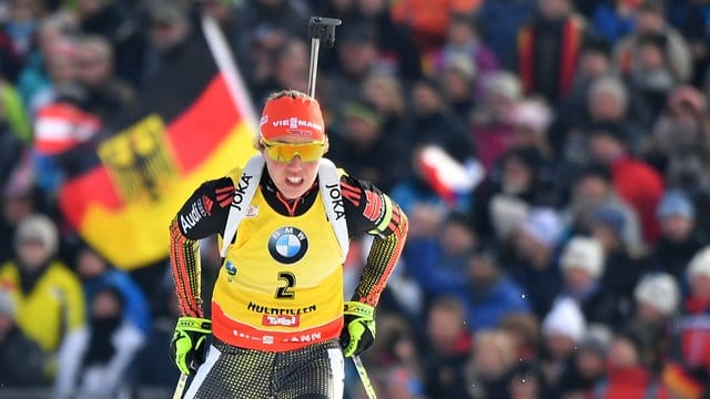 Laura Dahlmeier landete im letzten Sprint des Winters nur auf Platz 31.