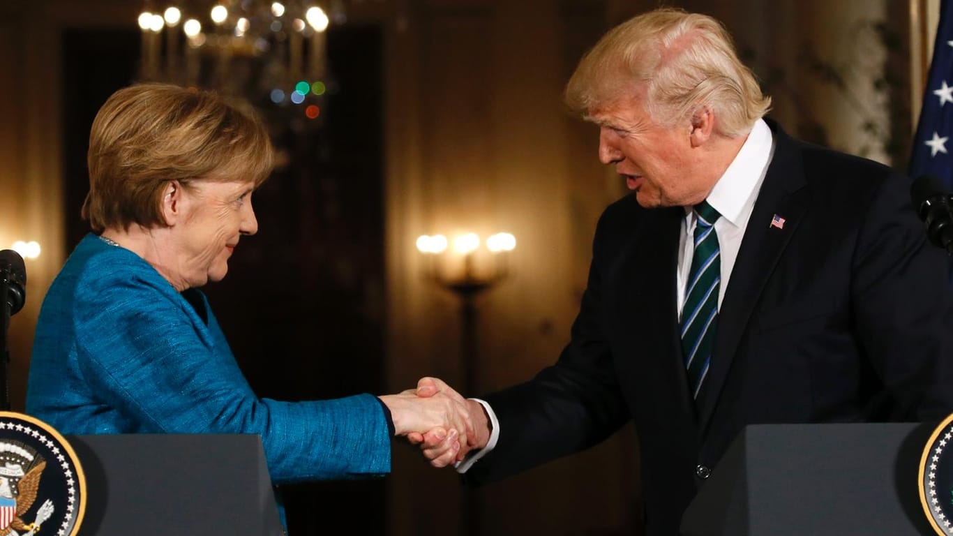 Bundeskanzlerin Angela Merkel zu Gast bei US-Präsident Donald Trump.