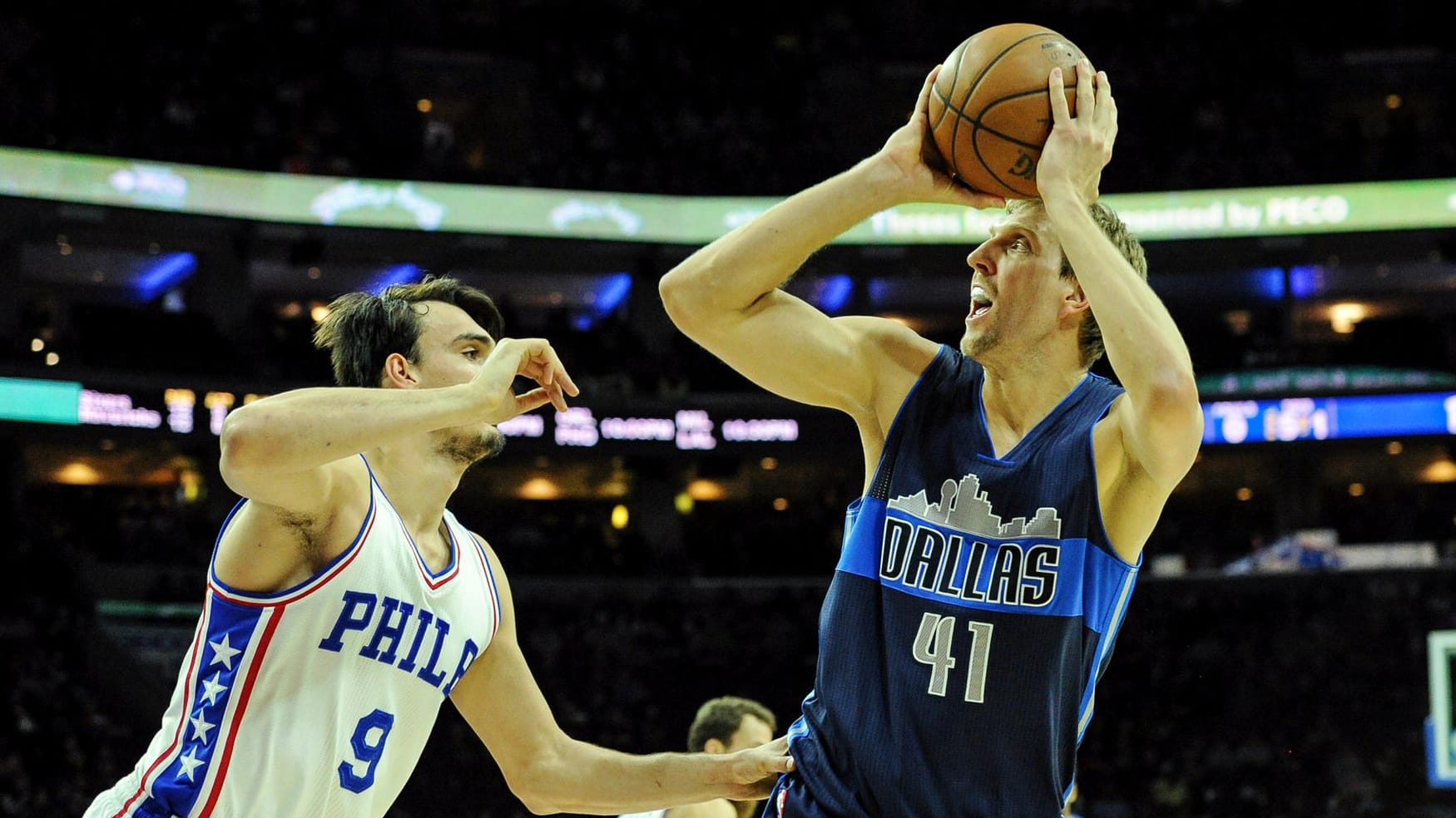 Mit 74:116 ging Dirk Nowitzki bei den Philadelphia 76ers unter.