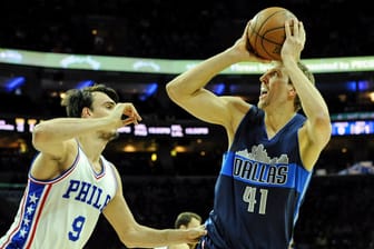 Mit 74:116 ging Dirk Nowitzki bei den Philadelphia 76ers unter.