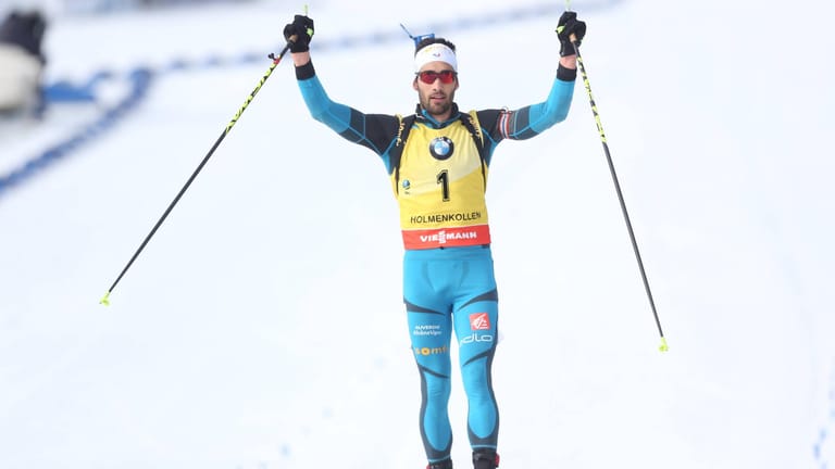 Martin Fourcade gewann den Massenstart über 15km in Oslo.