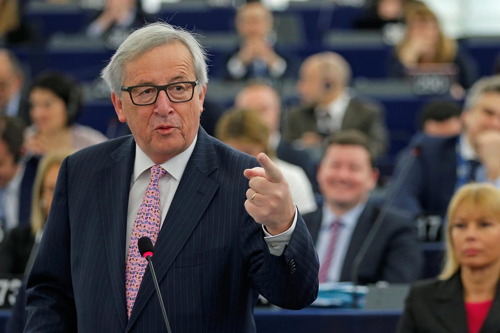 EU-Kommissionspräsident Jean-Claude Juncker im EU-Parlament in Straßburg.