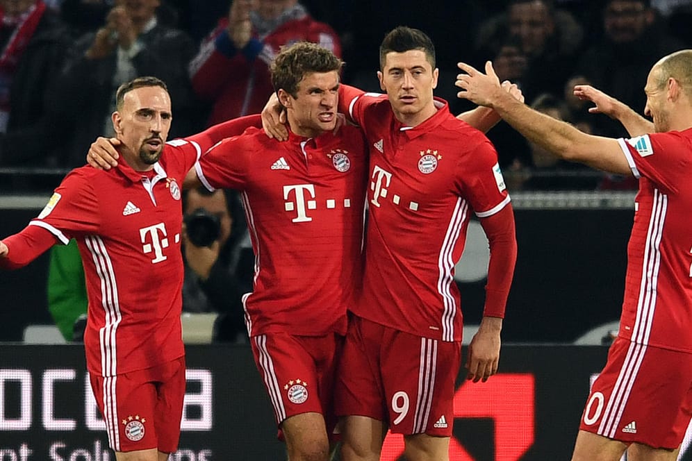 Seht her, ich kann es noch: Thomas Müller schreit seine Freude heraus.