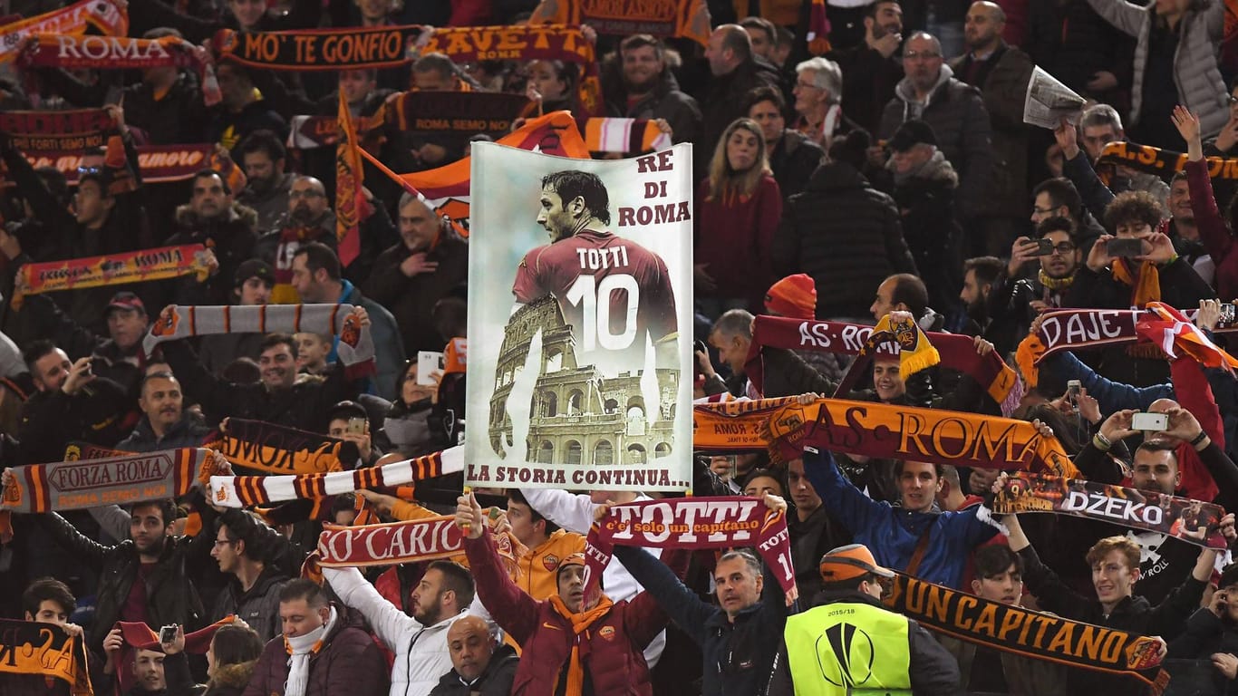 Francesco Totti ist der Held der Roma-Anhänger.