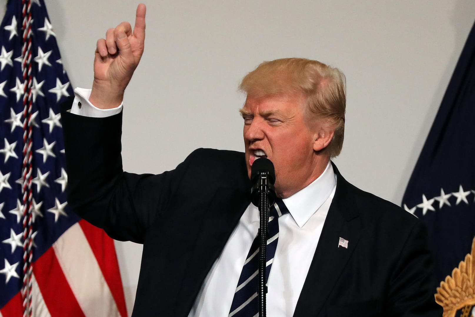 US-Präsident Donald Trump bei einem Fundraising-Abendessen der Republikaner der Kongresskammer in Washington.