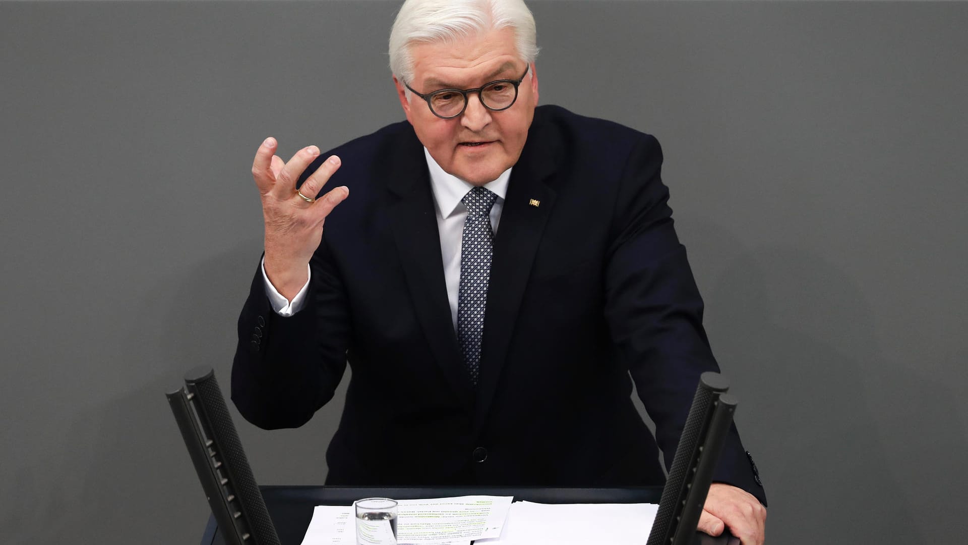 Deutliche Worte: Der neue Bundespräsident Frank-Walter Steinmeier bei seiner Vereidigung.