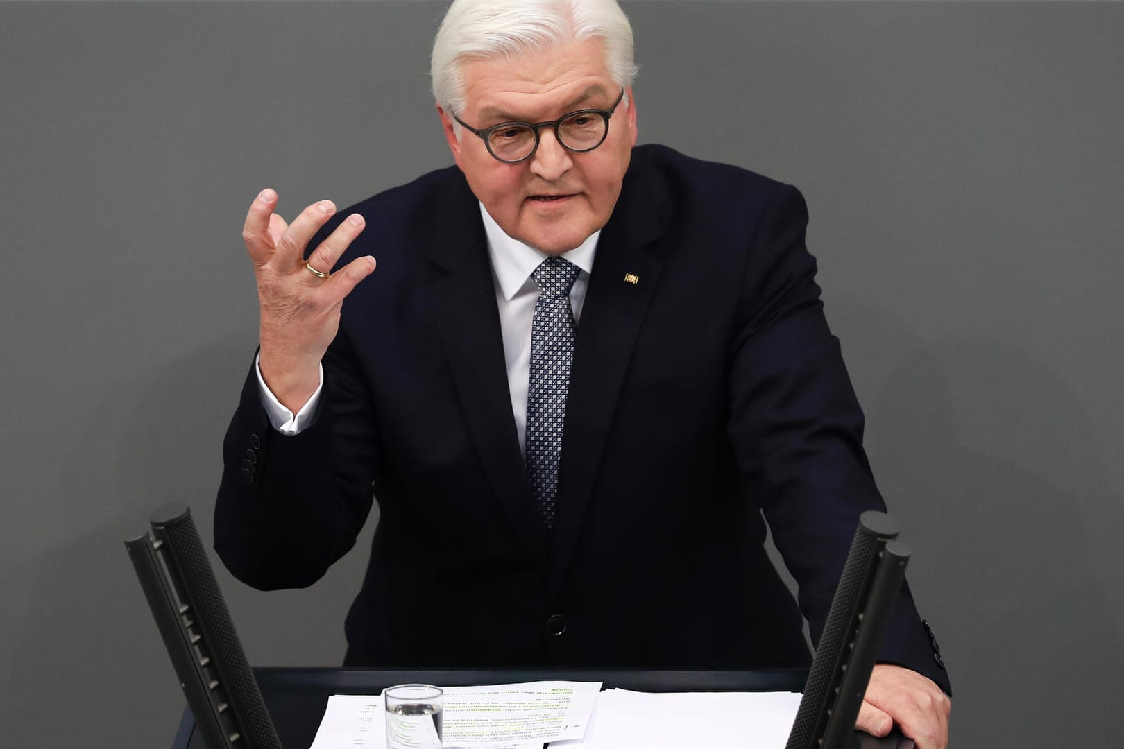 Deutliche Worte: Der neue Bundespräsident Frank-Walter Steinmeier bei seiner Vereidigung.