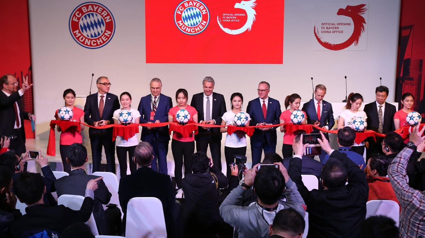 Der FC Bayern ist ab sofort auch in Shanghai vertreten.
