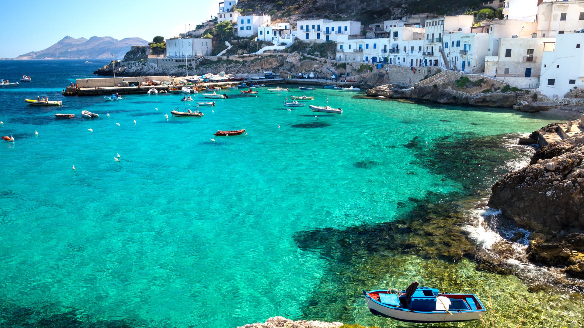 Levanzo Island Trapani auf Sizilien, Italien