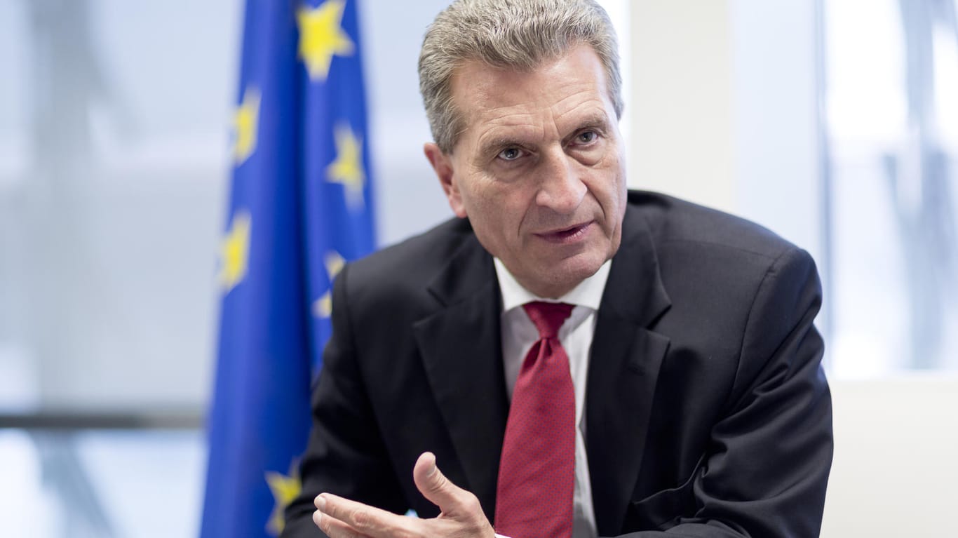 EU Haushalts- und Personalkommissar Günther Oettinger will Großbritannien eine saftige Brexit-Abrechnung präsentieren.