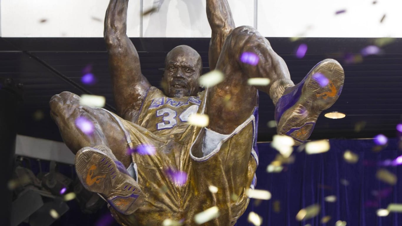 So haben die Fans der Los Angeles Lakers Shaquille O´Neal in Erinnerung