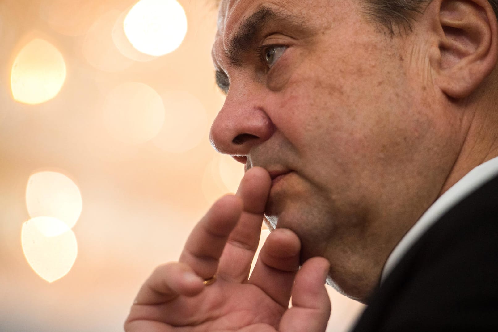 Sigmar Gabriel (SPD) spricht bei einem Symposium zum Gedenken an den ehemaligen Außenminister Genscher (FDP) über die aktuelle Außenpolitik der Bundesrepublik.