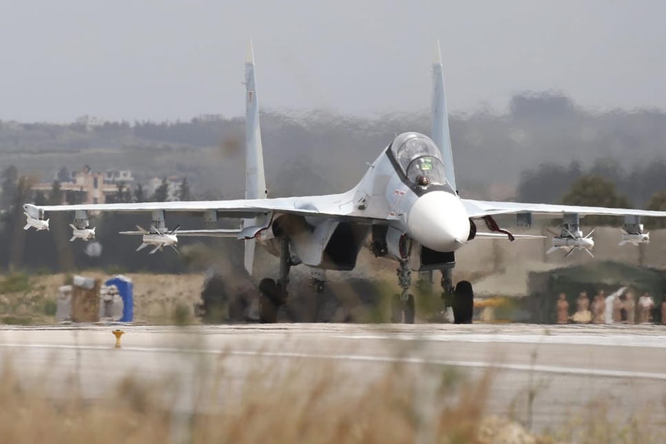 Russische Kampfjets sind in Syrien etwa in der Provinz Latakia stationiert.