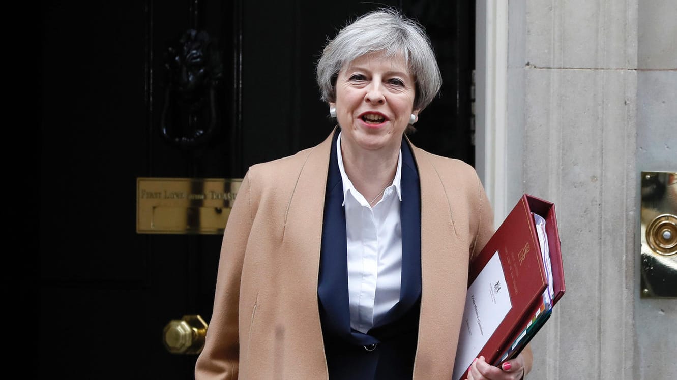 Auf sechs Seiten legte die britische Regierungschefin ihre Vorstellungen vom Ablauf des Brexits fest. Auf sechs Seiten legte die britische Regierungschefin ihre Vorstellungen vom Ablauf des Brexits fest.