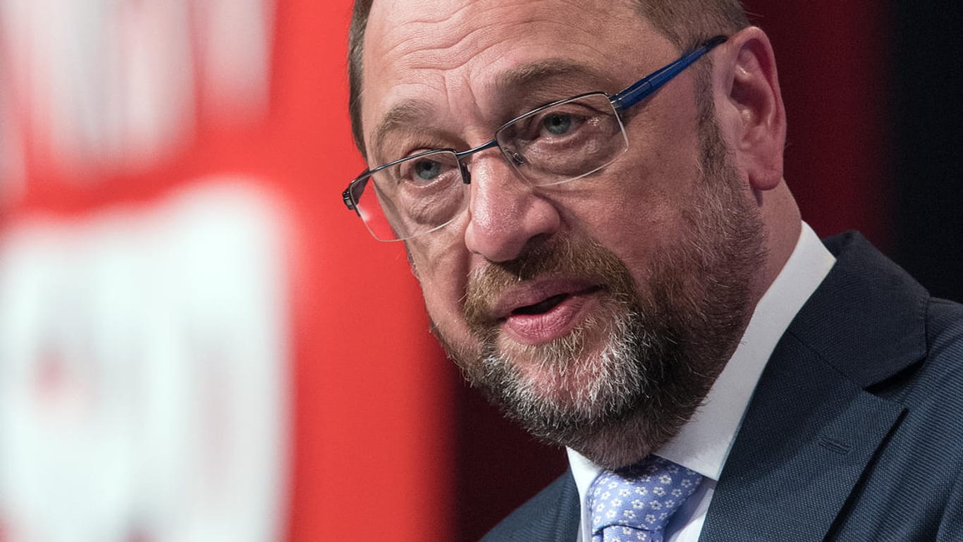 SPD-Kanzlerkandidat Martin Schulz bei seinem Auftritt in Essen.
