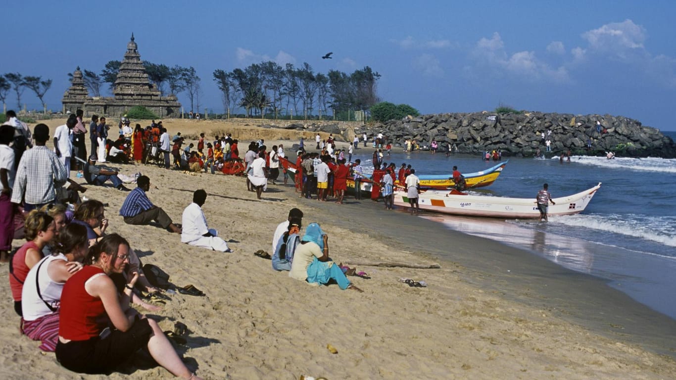 Am Strand von Mamallapuram im indischen Bundestaat Tamil Nadu wurde eine Deutsche vergewaltigt.