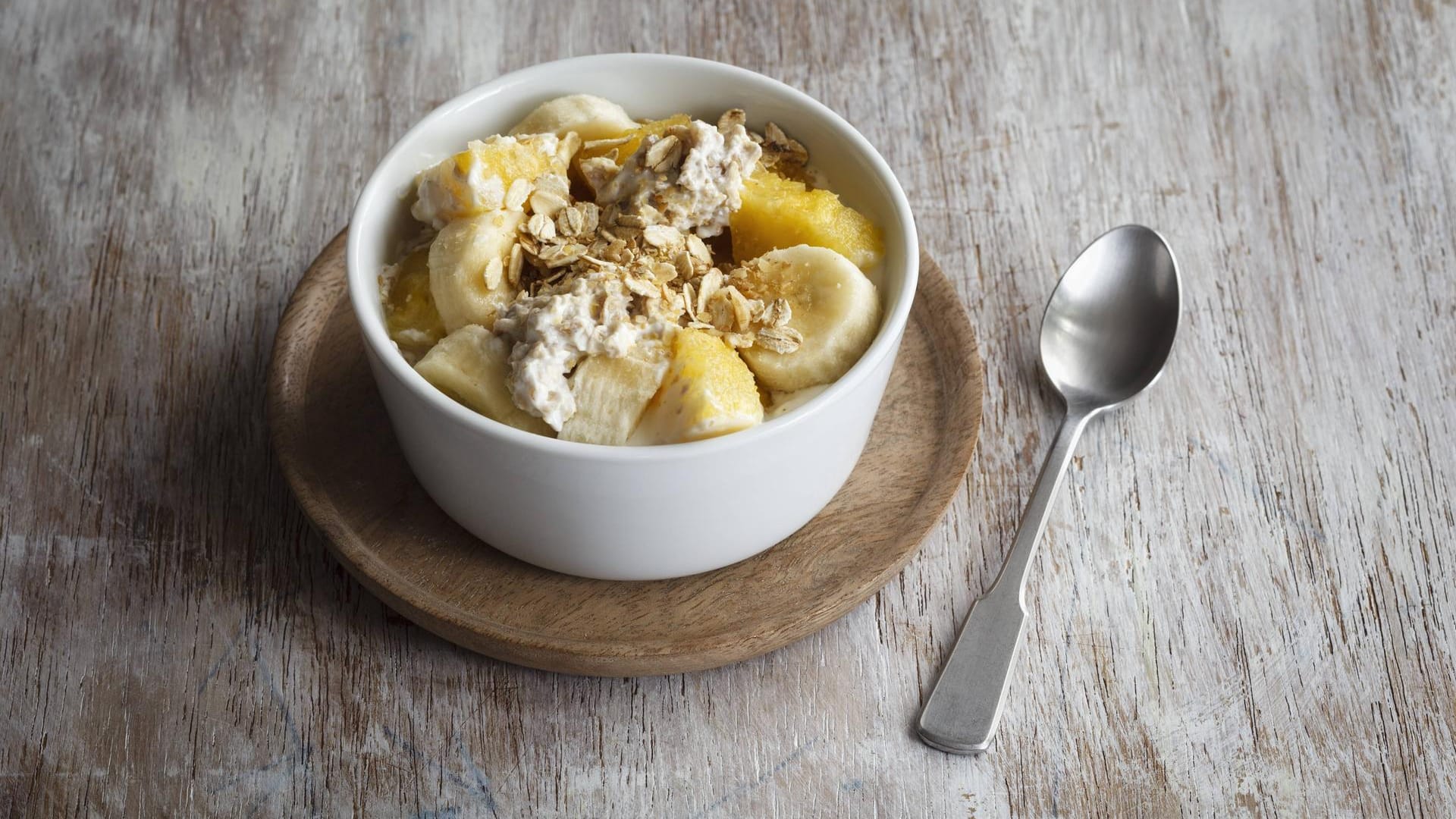 In einem Müsli entfalten Bananen ihr ganzes Potenzial.