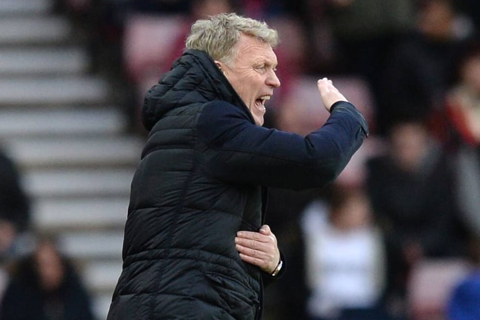 David Moyes im Spiel gegen Manchester City.