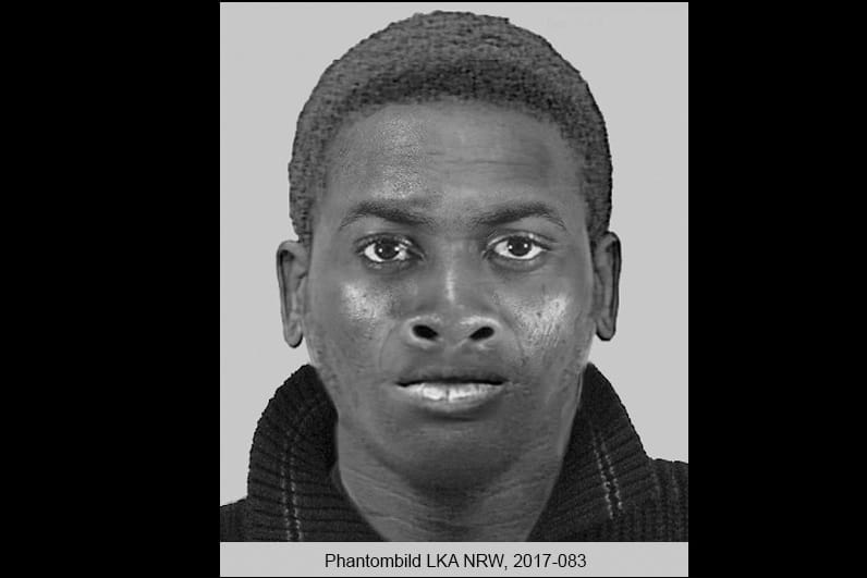 Das Phantombild zeigt den verdächtigen Mann, der eine 23-Jährige vergewaltigt haben soll.