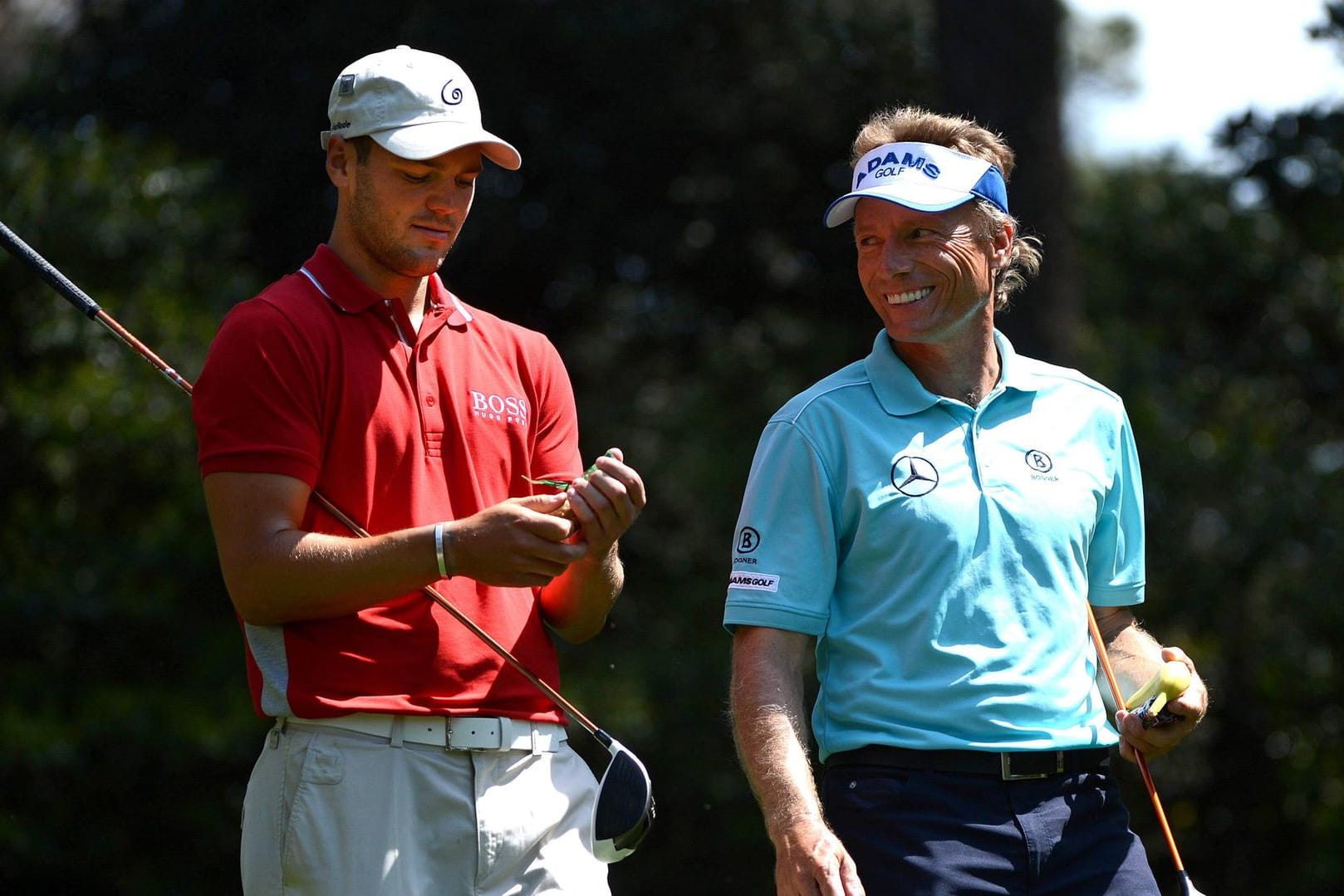 Martin Kaymer (l.) und Bernhard Langer sind die deutschen Starter beim Masters in Augusta.