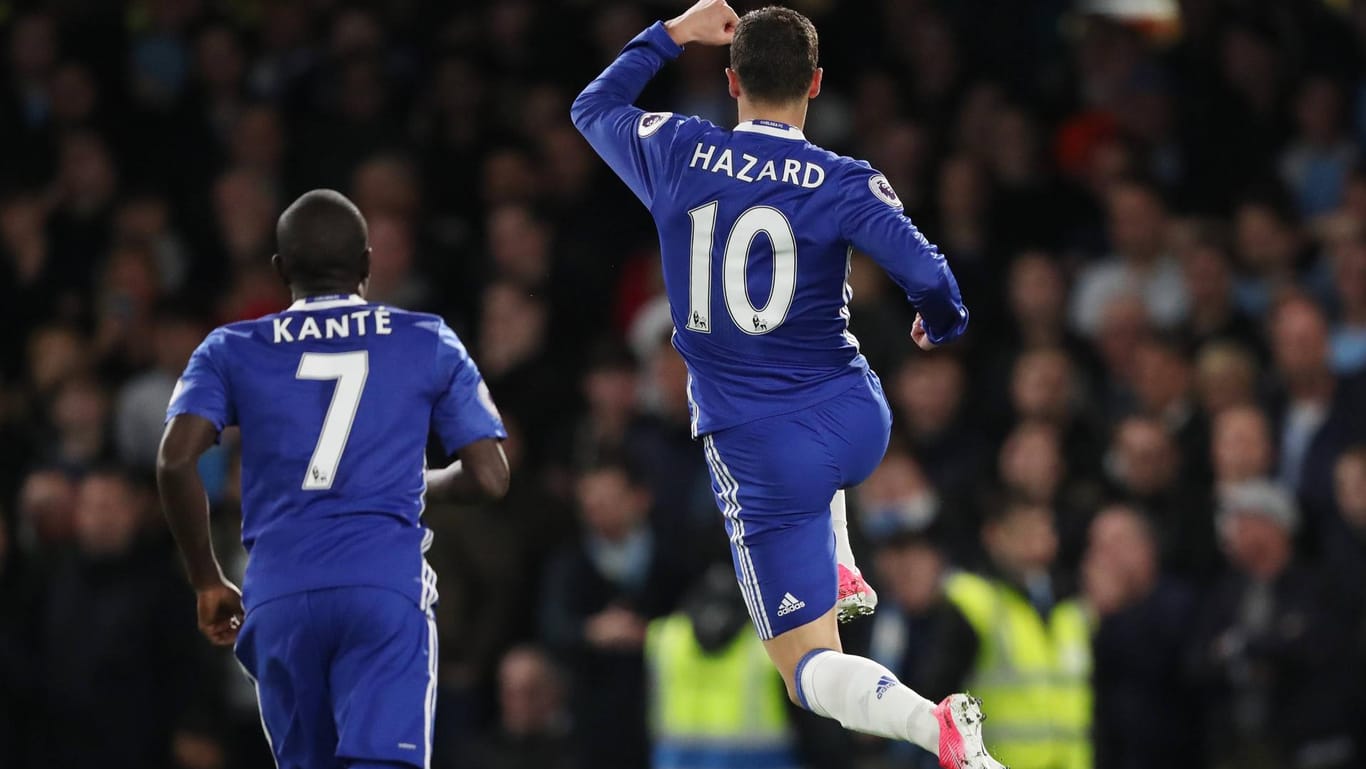 Eden Hazard schoss mit seinem Doppelpack die Blues zum Sieg.