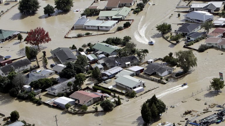 Überschwemmung in Neuseeland