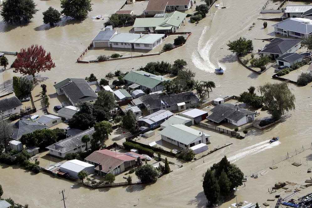 Überschwemmung in Neuseeland