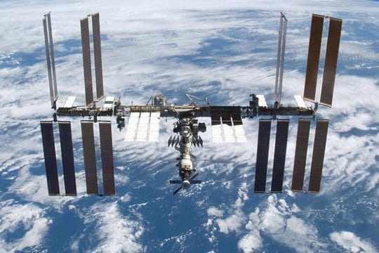 Die Internationale Raumstation ISS.