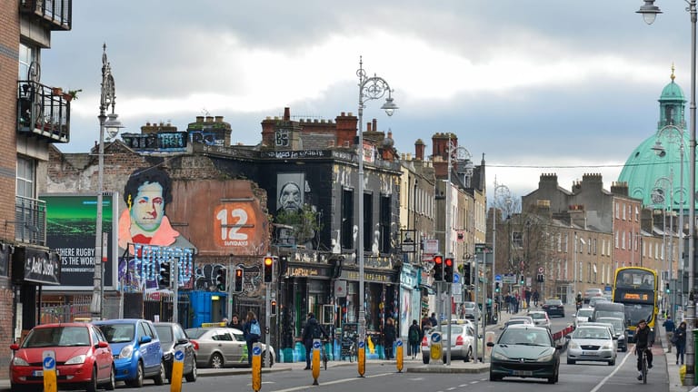 Blick auf die Wexford Street in Dublin