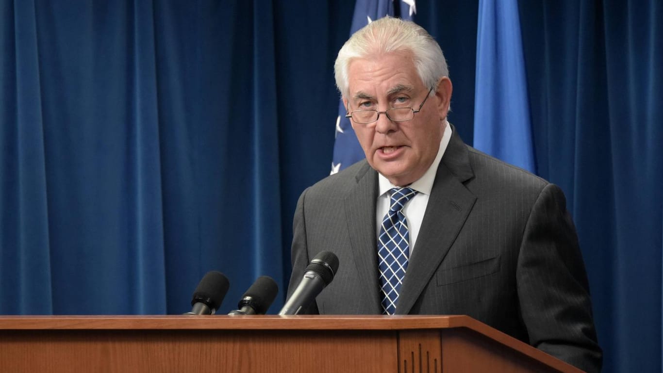 US-Außenminister Tillerson kündigte eine "angemessene Antwort" auf den mutmaßlichen Gasangriff an.