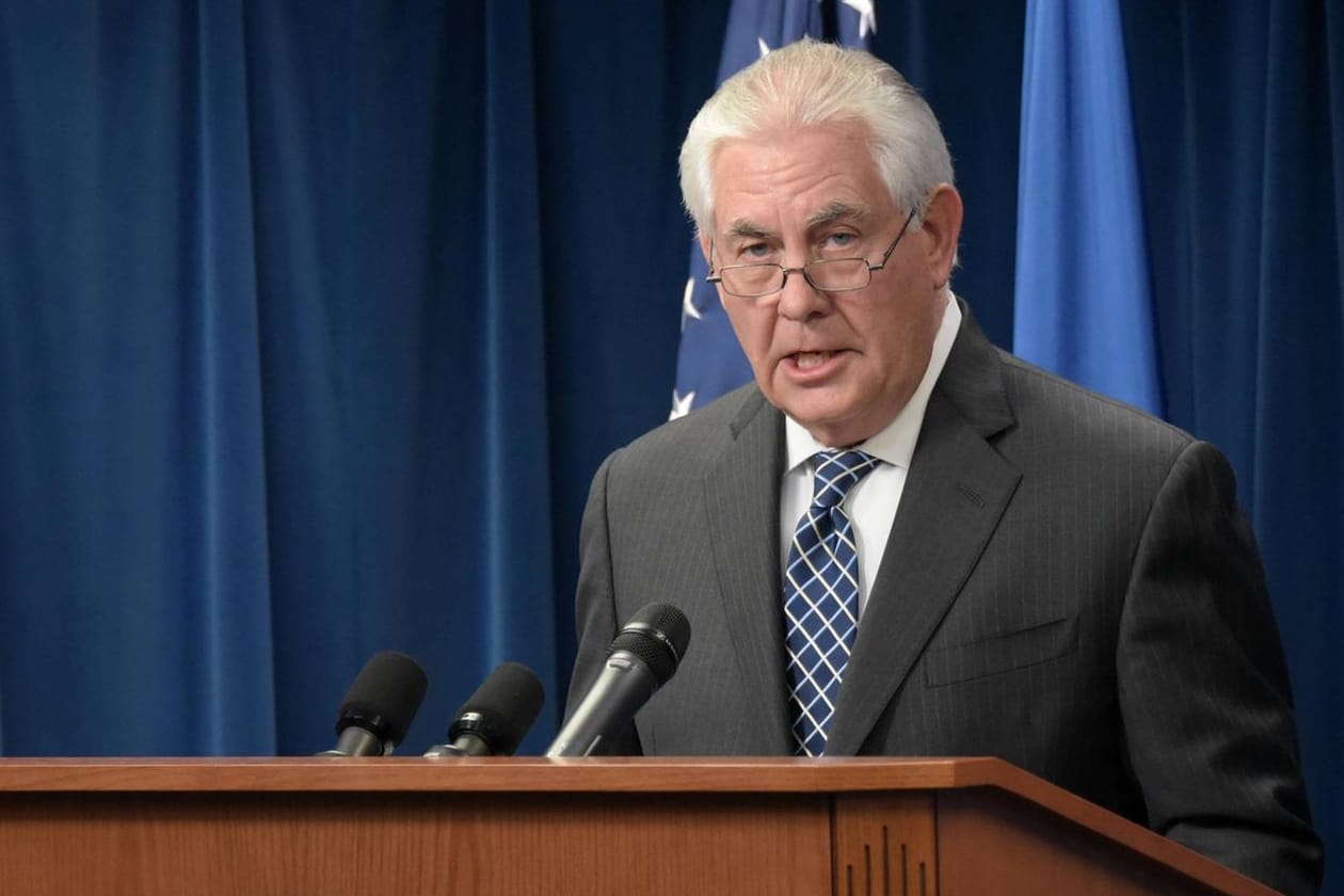 US-Außenminister Tillerson kündigte eine "angemessene Antwort" auf den mutmaßlichen Gasangriff an.