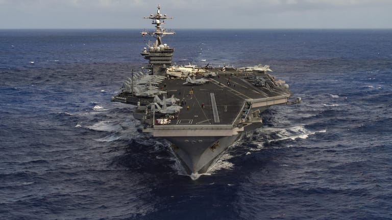 Der Flugzeugträger USS Carl Vinson ist auf dem Weg in Richtung Nordkorea.
