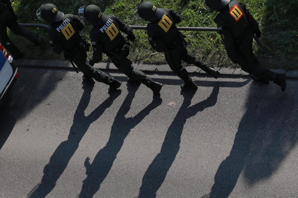 Bundespolizisten im Einsatz (Symbolbild).