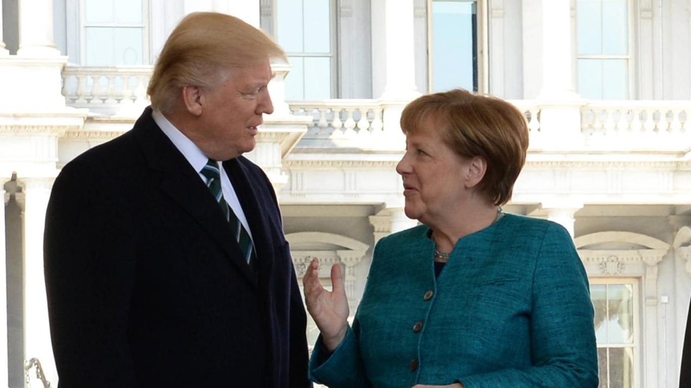 Angela Merkel und Donald Trump können sich auch gut verstehen: Sie stellt sich hinter seine Entscheidung, im Syrien-Konflikt militärisch einzugreifen.