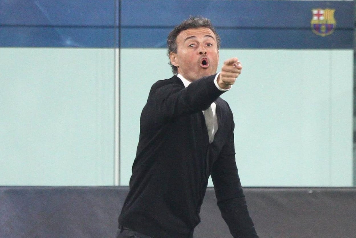 Hilflos: Luis Enrique beim Viertelfinal-Hinspiel gegen Juventus Turin.