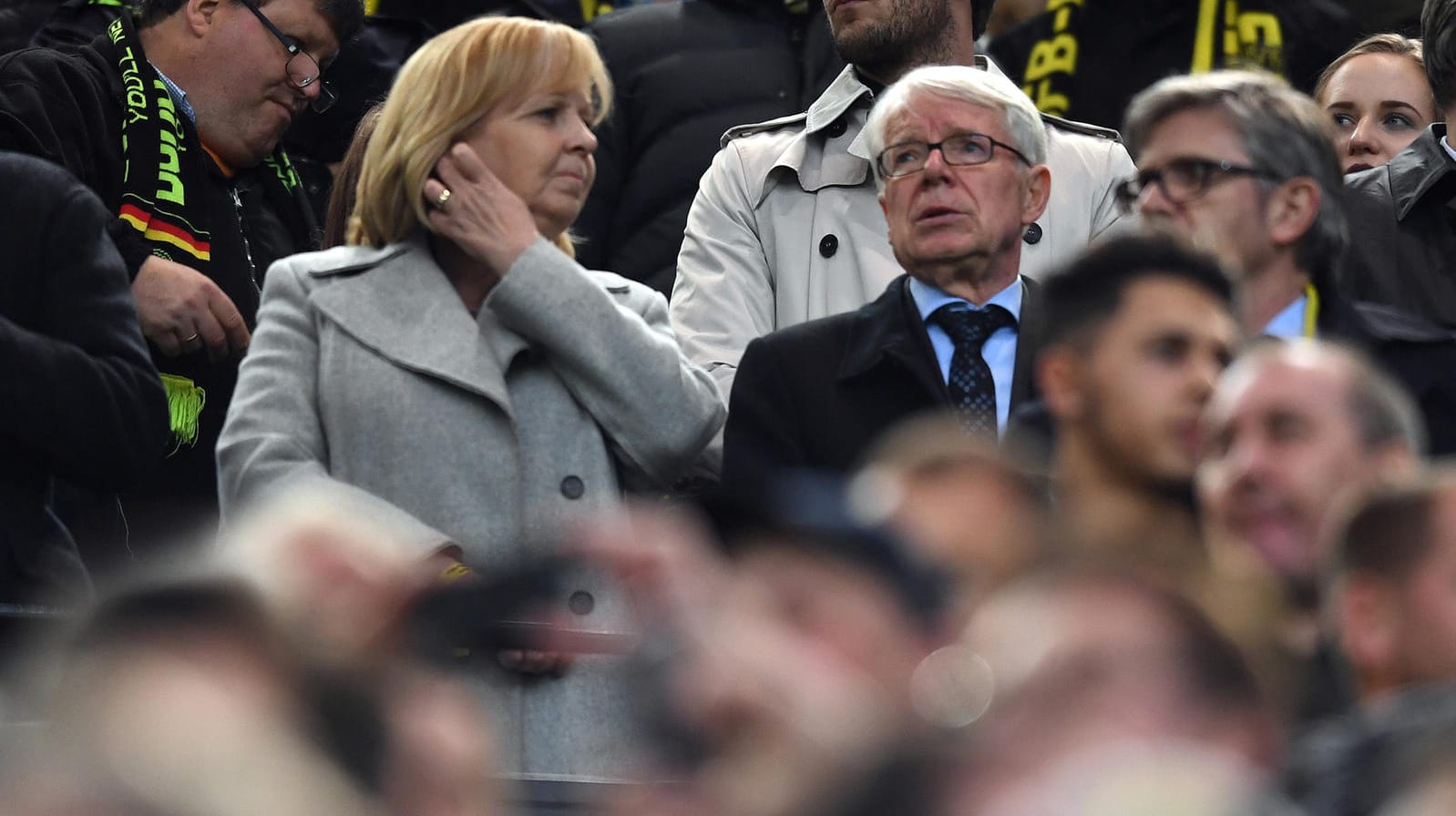 NRW-Ministerpräsidentin Hannelore Kraft und BVB-Präsident Reinhard Rauball.