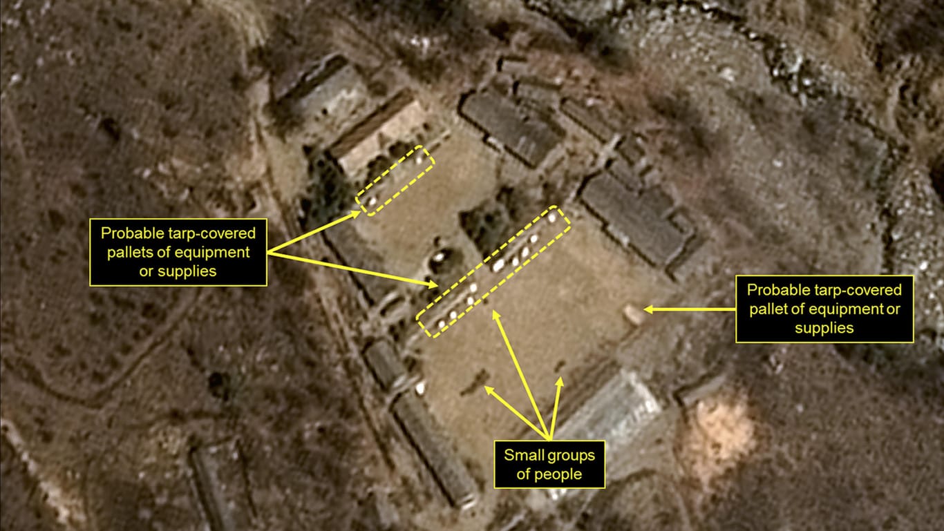 Das Atomwaffen-Testgelände in Punggye-ri im gebirgigen Nordosten von Nordkorea.