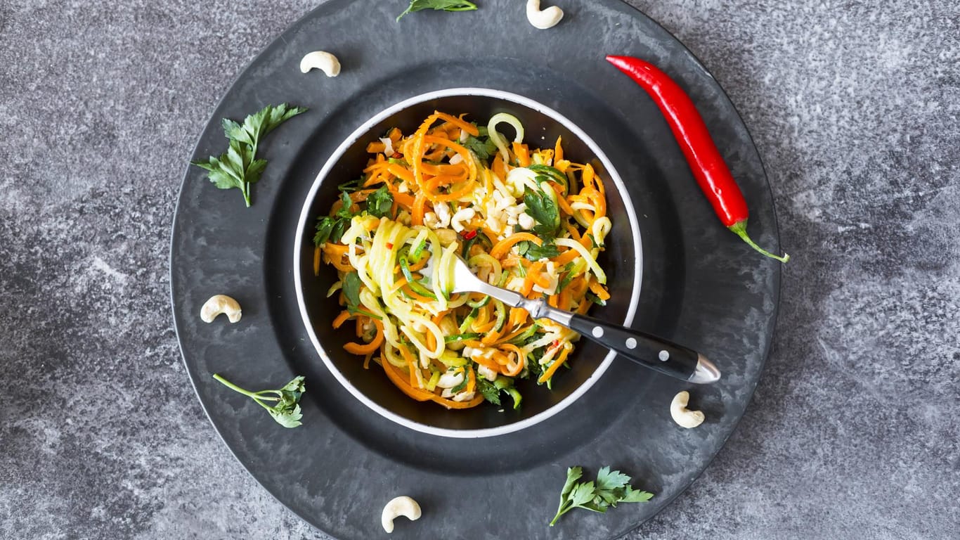 Pasta mal anders: Die gesunde Alternative Gemüse-Spaghetti.