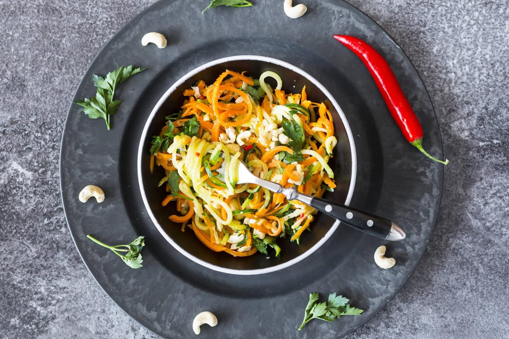 Pasta mal anders: Die gesunde Alternative Gemüse-Spaghetti.