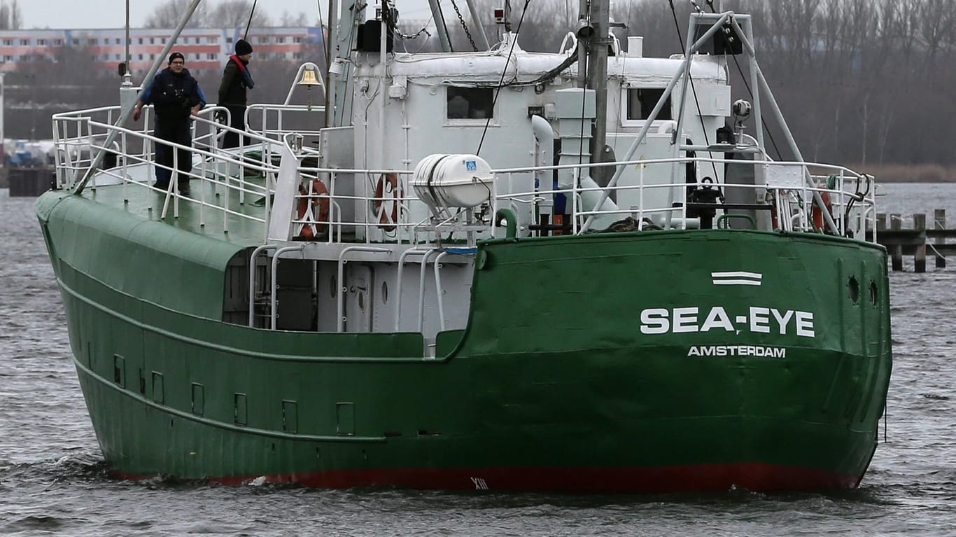 Das Rettungsschiff "Sea Eye" geriet am Montag in Seenot.